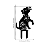 1 tk Metallist Kassi Koera Dekoratsioon Armas V&auml;liskunst Ainulaadne Kassi Koera Metallkunst Hoovi Kaunistus Must-Have V&otilde;luv Metallist Aia Kaunistus Heleroosa