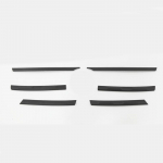 Esik&uuml;lje keskmine v&otilde;rktriip, must samurai keskmine v&otilde;rguriba Tiguan MK2 2016-2024 v&otilde;re grilli vormimisribade katte trimmile matt must v&auml;rv