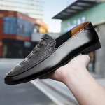 Meeste Vabaaja Mokassiinid Ehtne Nahast Kingad slip-on Vabaaja Ametlikud Kingad Brogue Kingad Kevad Klassikaline Meeste must valge kingad mehed 7 must