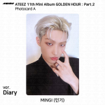 ATEEZ 11. minialbum Golden Hour Pt.2 To Diary For Ver Photocard Postkaart Mingi - Diary (A)