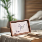 Wooden Picture Frame Photograph Holder Easy to Use Display Ornament Wood Desktop