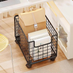Rolling File Cabinet for under Desk with Wheels Storage Cart Small Space must