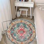 1 tk Boho Chic mustriga &uuml;mara ala vaip siseruumides libisemiskindel pestav kiudvaip Pehme mugav matt magamistoa elutuppa 60X60cm