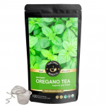 TEACURRY Oregano Tea Tea (100 Gram Loose + Infuser) - Helps with anti-inflammation, Cough and digestion - 100% Natural