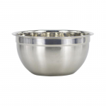 Roostevabast terasest salati segamiskauss kaanega puuviljadele, k&ouml;&ouml;giviljadele, taignale, munavahustamiskausid, toidu konteiner, k&ouml;&ouml;gin&otilde;u 20cm