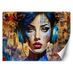 Tapeet Naine Muusika Abstraktsioon 100x70 mitmev&auml;rviline