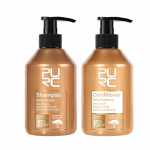 PURC Morocco Argan Oil &scaron;ampooniga palsamikomplekt Aminohappe keratiini siluv parandav kahjustatud juuksehooldus Sulfaadivaba juuksehooldus pruun