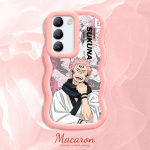 V&auml;rvitud muster Big Wave Edge pehme silikoon materjal Macaron telefoni &uuml;mbris p&otilde;rutuskindel kaitsev kummist korpus OnePlus Vivo Motorola Moto jaoks Motorola Moto E14 must