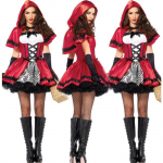 Halloweeni kost&uuml;&uuml;m Goth Punam&uuml;tsike klubi kuninganna kost&uuml;&uuml;m Cosplay kost&uuml;&uuml;m lavakleit S