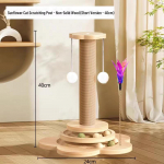 Vastupidav sisalkassi kriimustuspost ja t&otilde;ukepulk koos ronimisraamiga 4-in-1, not solid wood