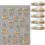 Prantsuse k&uuml;&uuml;nekleebised Cameo Nail Art Decals V&auml;rvilised liugurid manik&uuml;&uuml;ri sisekujundus