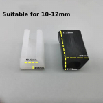 10 tk U-kujulised p&otilde;randaliigendid M&ouml;&ouml;blijalad Plastikust ristk&uuml;lik libisemiskindlad toolijalad Korgid P&otilde;randakaitse tooli jalapatjade katted White