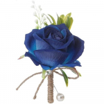 4 TK Korsaaži ja Boutonniere'i komplekt Korsaali k&auml;ev&otilde;ru balli kaunistamiseks Boutonniere meestele Pulmalilled Aksessuaarid Peo&uuml;likonna kaunistamine sinine