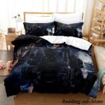 M&auml;ng Call of Duty Simon Ghost Riley Voodipesukomplekt Joonisfilm Anime Kolmeosaline Komplekt T&auml;iskasvanu Laps Magamistuba Tekikotikomplektid 3D Laske M&auml;ng AU Single 140x210cm