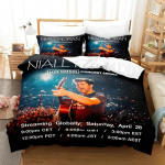3D prindiga Niall Horani voodipesukomplekt, tekikott, tekk, voodikomplekt, tekikott, padjap&uuml;&uuml;r, king size, queen size, &uuml;heinimesevoodi, poistele, t&uuml;drukutele, t&auml;iskasvanutele AU Single 140x210cm