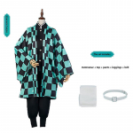 Demon Slayer Cosplay Kost&uuml;&uuml;m t&auml;iskasvanutele ja lastele: Tanjiro, Nezuko, Zenitsu, Liblika Ninja Tanjiro Kamado. L