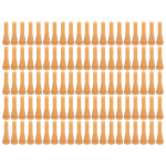 50 tk kodulindude kitkumiss&otilde;rmed kummist karvaeemalduspulga kitkuja kanaparti jaoks Oxford kollane