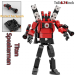 Moc Skibidi WC Action Figuurid ehitusklotsid, Camerman Titan Speakerman Valvemees TVMan poisid klotsid M&auml;nguasjad Lastele Kingitus