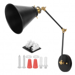 Seinalamp E27 Vintage t&ouml;&ouml;stuslik metallist seinalambi vars, reguleeritav voodi&auml;&auml;rne lugemislamp AC85-265V