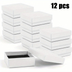 1komplekt/12tk kinkekarp kaelakee k&otilde;rvar&otilde;ngakarbi kinkekarp, 12 tk kandiline papist ehete kinkekarp, puuvillat&auml;idisega papist paberist ehtekarbi kinkekarp. 12pcs