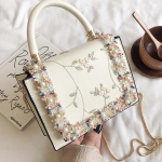 Naiste vintage lillelised pitskotid naiselikud crossbody kotid &otilde;htune sidur kuldne kett naiselik messenger kott