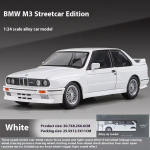 Uus 1:24 1988 BMW M3 E30 sulamist sportauto mudel survevalu metallist klassikaline automudel K&otilde;rge simulatsiooniga heli ja kerge laste m&auml;nguasjad kingitus valge