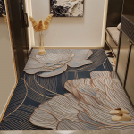 Libisemiskindlad, mustust h&uuml;lgavad PVC sissep&auml;&auml;sumatid - pesuvabad ja vastupidavad vaibad majapidamistele 60x90 cm