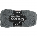 Pelote de fil de coton - 50 g Gris Anthracite