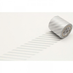 Masking Tape MT 50 mm CASA RAY&Eacute; argent - stripe silver - Masking Tape (MT) Argent&eacute;