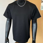 100% puuvill, 200 g/m&sup2; l&uuml;hikeste varrukatega T-s&auml;rk Unisex suvine vabaaja T-s&auml;rk. M must