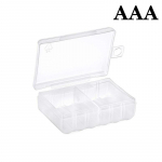 6 pesaga l&auml;bipaistva aku hoiukarbi hoidja K&otilde;vast plastikust &uuml;mbrise hoiustamispatareikarp Aa/Aaa aku hoiukarbi jaoks