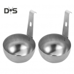 2 tk Roostevabast terasest munapoeerija mittekleepuv riputusaasadega munavormid pehmete ja k&otilde;vade keedetud munade jaoks kiired toiduvalmistamise t&ouml;&ouml;riistad