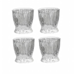 4 tk Komplektid Vertikaalse mustriga klaasist tass 280ml/370ml Piima Latte Kohvikruusid Personaliseeritud V&auml;ike V&ouml;&ouml;kohakujuline Veiniklaas Kokteiliklaas 4pcs