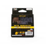 YGK Algon Assist WX p&otilde;imitud metallist t&uuml;&uuml;pi traadi s&uuml;damik, 4 m, suurus 8, 100 naela valge 9415