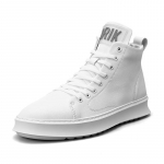 Talvised k&otilde;rged tossud meestele Mood vabaaja disainiga valged meeste rulakingad Kvaliteetsed nahast klassikalised tossud meestele 39