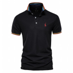 Uued Suvised Polo Meeste Solid Giraffe Tikand l&uuml;hikeste varrukatega Polo s&auml;rgid Meestele Moodne krae Meeste s&auml;rgid USA S 50-60 kg