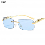 Mood Ocean Lens &Auml;&auml;risteta p&auml;ikeseprillid Ristk&uuml;likukujulised p&auml;ikeseprillid Unisex Retro Cheetah Decoration L&auml;bipaistvad p&auml;ikeseprillid Varjud UV400
