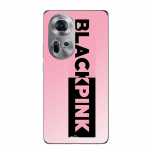 Coque de t&eacute;l&eacute;phone - Maniacase - Oppo Reno 11 5G - Silicone - Souple - Noir avec logo Blackpink