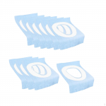 10 t&uuml;kki &uuml;hekordselt kasutatavaid tualettistmekatteid matti avalikuks kasutamiseks sinine