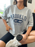 Brooklyn Est 1998 Uus T&ouml;&ouml; Tr&uuml;kiga L&uuml;hikeste Varrukatega Naiste Pehme Puuvillane Vabaaja Mood Top Uudsus Harajuku T-s&auml;rk Unisex L