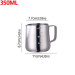 350/550 ml Espresso Coffee Pull Flower Milk Cups Tass Roostevabast terasest Pull Flower Cup Milk Craft Latte Art Kann Kann Kruusi Tass