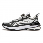 Li Ning Laste Flowing Fire Mugavad Lihtsad Libisemiskindlad Kulumiskindlad Madalad Vabaajajalatsid Laste Vabaajajalatsid Must Valge YKCU040-1 37