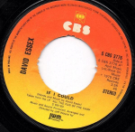 7-tolline plaat DAVID ESSEX - If I Could SCBS3776 CBS 1975 UK Pop Kasutatud