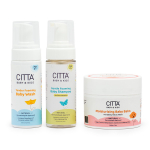 CITTA Foaming Baby Shampoo, Baby Body Wash & Moisturizing Baby Balm Pack of 3-150 ml 150 ml & 200 gm | Free from Harmful Chemicals