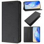 Kaardipesa ja tugijalaga rahakott, magnetkinnitusega klappnahast &uuml;mbris Asus Zenfone 11 12 Ultra ROG Phone 8 9 Pro jaoks Asus ROG Phone 8 must