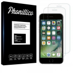 Film Vitre Protection Ecran - Phonillico&reg; - Compatible iPhone 7 - Pack de 2 - Ultra R&eacute;sistant - Anti Rayures