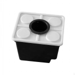 Bucket Deep Water Culture Multifunctional Tray s Planter Plant Pot for Tomato Greenhouse Flowers white with4 hole lid