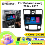 TOYOUSONIC 2 Din Android13 Subaru Levorg 2014-2017 autoraadio multimeediumpleier GPS navigatsioon autoradio Carplay peakomplekt 4-core-2GB+32GB