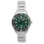 Citizen Eco-Drive Roostevaba Teras Roheline Kellaplaat AW1828-80X 100M Unisex K&auml;ekell roheline