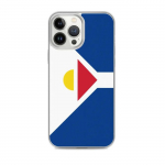 Coque T&eacute;lephone Drapeau Saint-Martin (Antillid fran&ccedil;aises) - iPhone 13 Pro Max